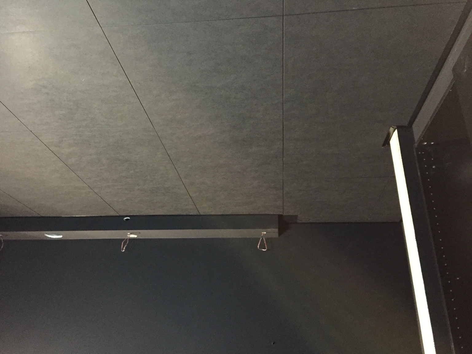 Detalj av Ecophon kant DS med dolt montage